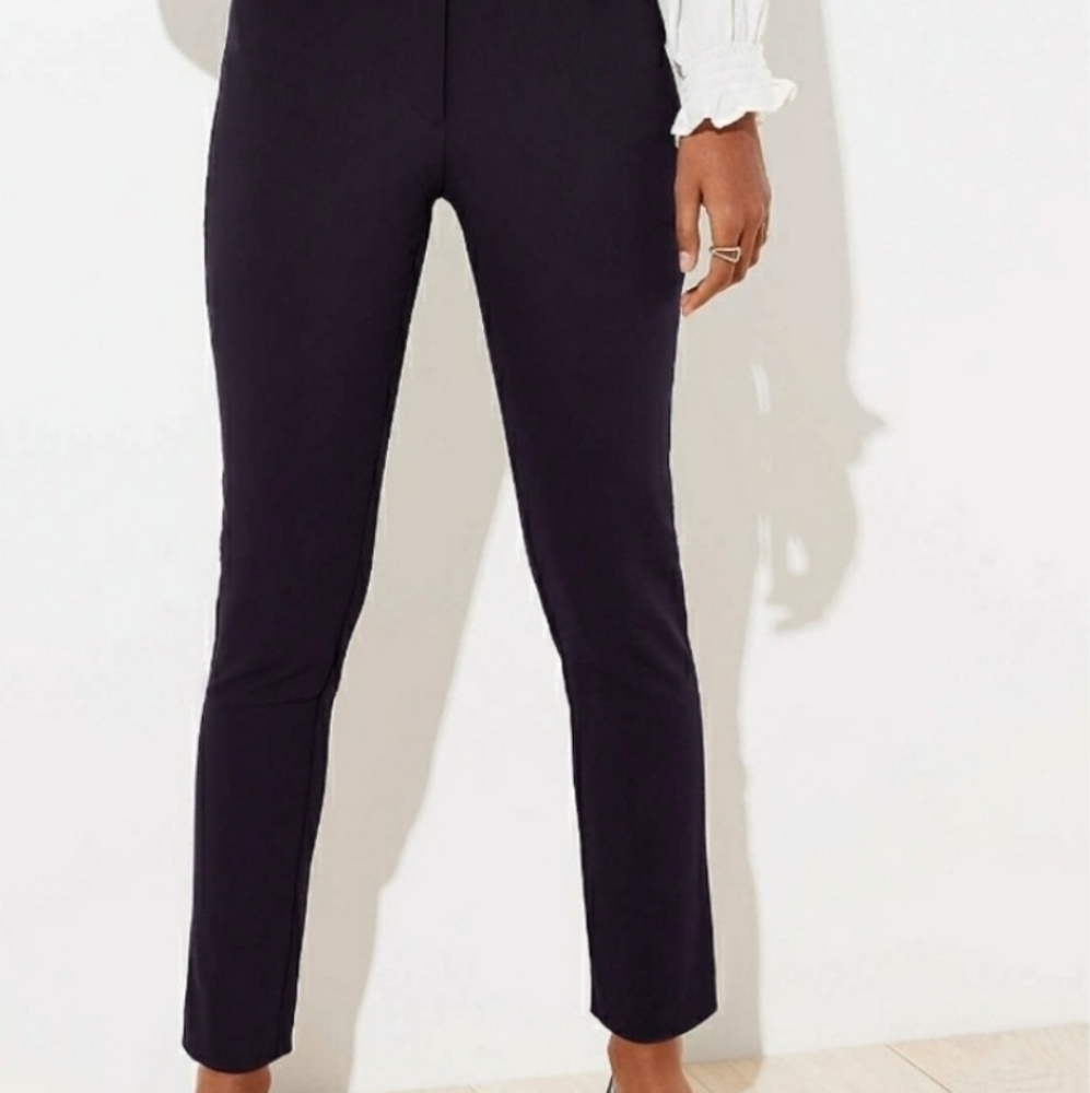 Black Loft Julie high waist skinny pants/trousers